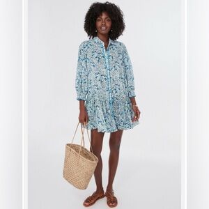 POUPETTE ST BARTH
Blue Jonquille Tesorino Mini Dress S/M 

Color: Blue Jonquille